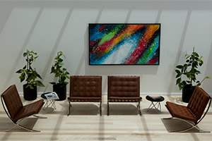 Lichtstraat met zonwerende beglazing. Lichte zonwerende coating. 