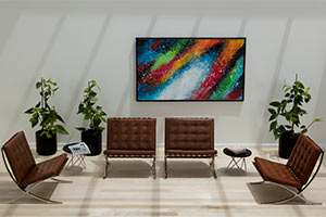 Lichtstraatoplossing met zonwerende beglazing. Geprinte beglazing. 