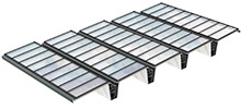 Illustration of Atrium Longlight/Ridgelight - a VELUX Modular Skylight solution