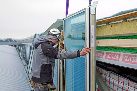 Montaż modułowych świetlików dachowych