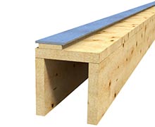 Stålprofil på trä