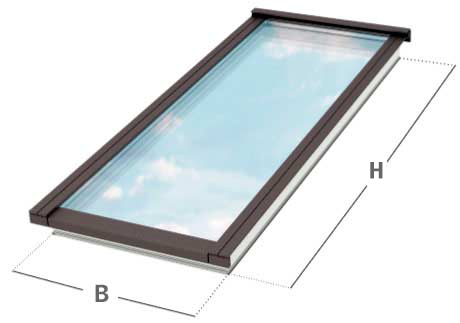 Größenraster VELUX modular skylights