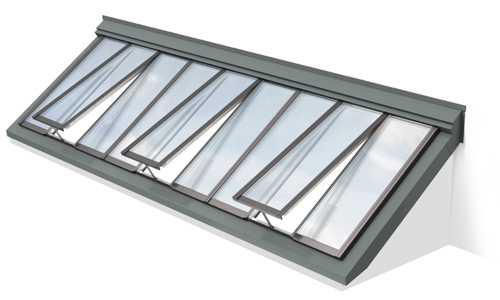 Darstellung der Lösung mit Wandmontage-Lichtband