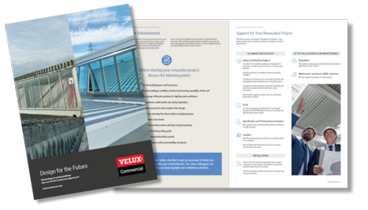 Kollage av renoveringsbroschyrssidorna