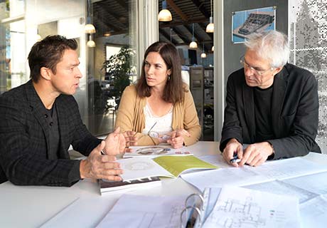 Overleg over het ontwerpen met daglicht