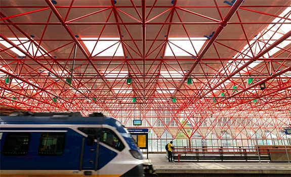 Dome Rooflights in the Almere Train Station