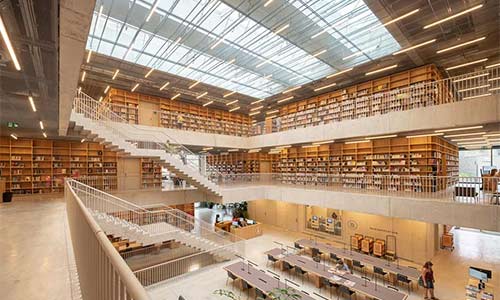 Atrium Longlight, Utopia Library Aalst, Belgium