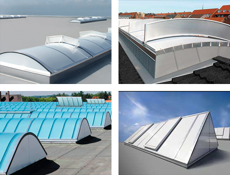 Continuous Polycarbonate Rooflights for commercial and industrial buildings