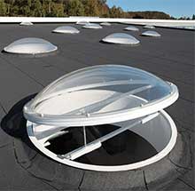 Circular skylight - acrylic dome