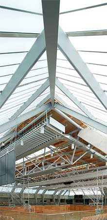 Custom rooflight, sports facility