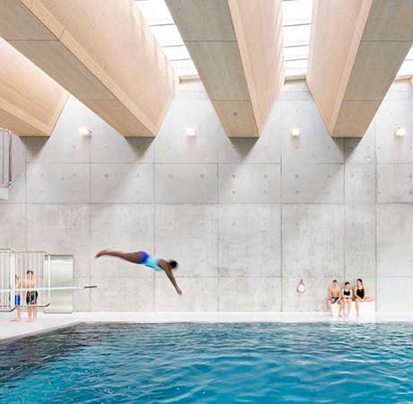 Glass Roof, Piscine in Romont