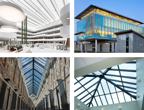 Glass Roof Systems for commercial buildings 