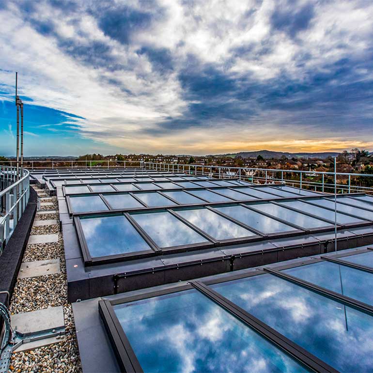 Modular Skylights, UK Hydrographic Office. AHR Architects