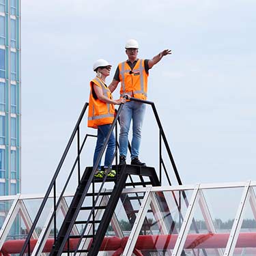 Service on Dome Rooflights on Almere train station, Netherlands